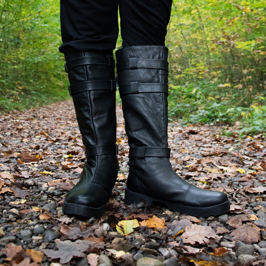 Dark Side Stiefel | Echtleder | schwarz